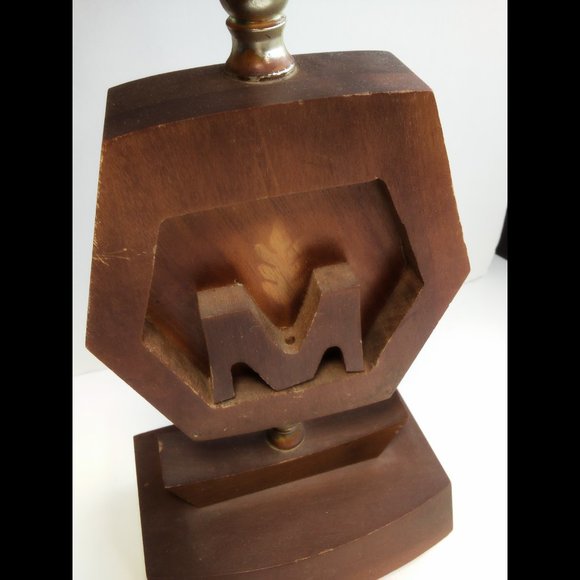 Vintage Mid Century Wooden Molson Beer Logo Bar Lamp - ULTRA RARE - Picture 3 of 14